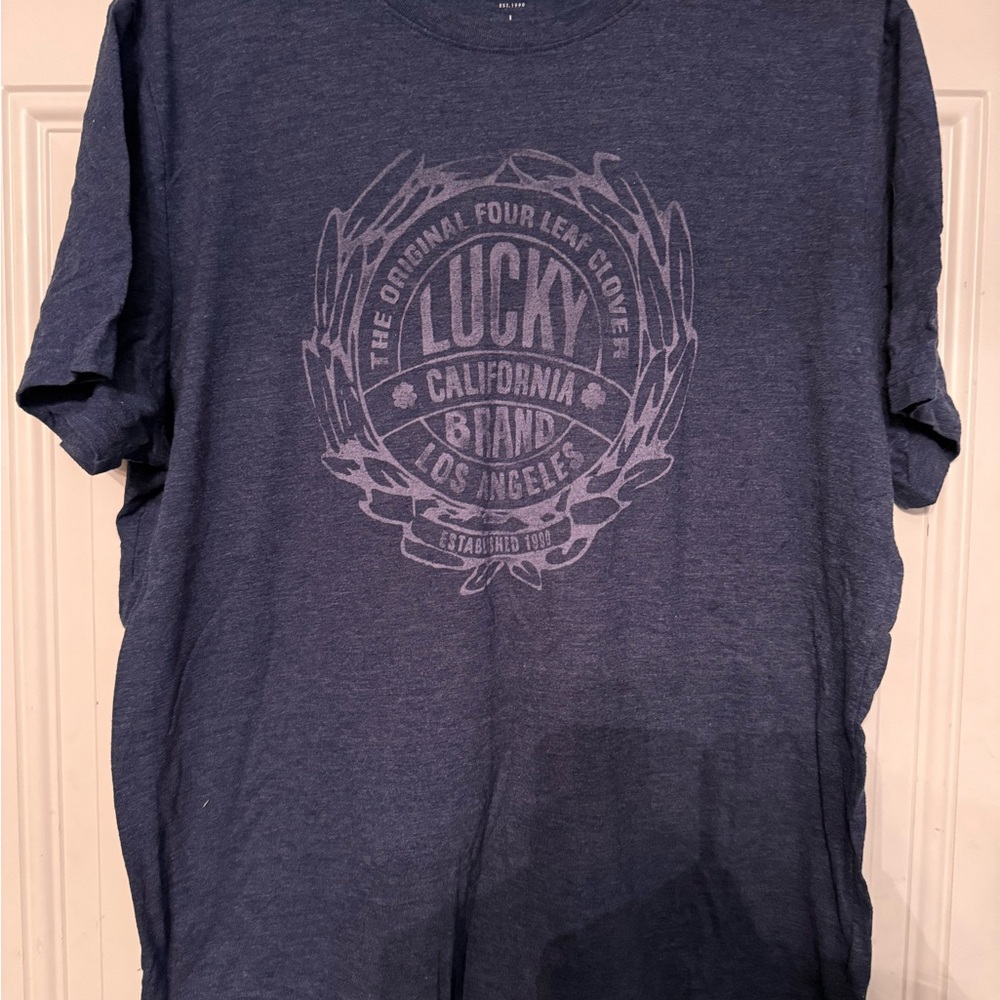 Lucky Brand Men's Navy Graphic Tee